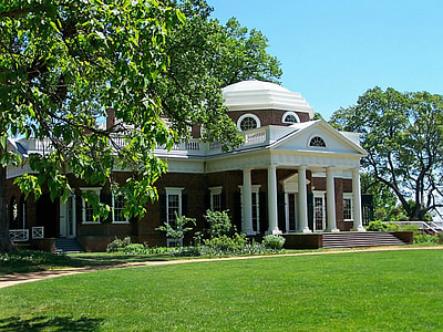 Monticello, Thomas jefferson, rumah, bersejarah, Jefferson, Sejarah, Virginia