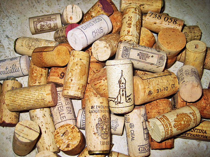 şarap mantarlar, Cork, şişe mantarlar, Kilitler, koleksiyonu, şişe kapatma, Kapat