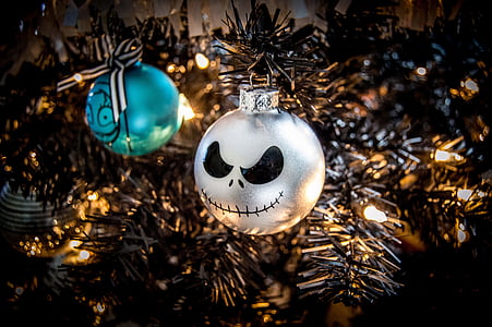 クリスマス ツリー, 装飾, ホームが作った, 飾り, シーズン, クリスマス, 黒い木