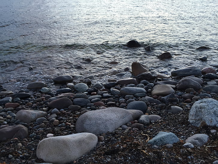 Costa, Playa, piedras, mar, naturaleza, agua, la costa oeste