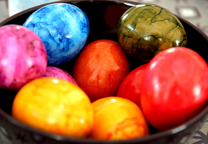pääsiäismunia, muna, Pääsiäinen, värikäs, Pääsiäismuna, väri, värillinen