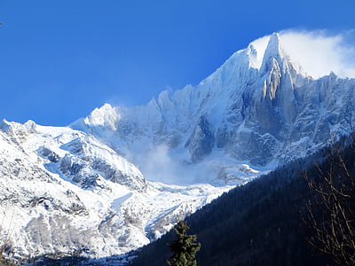 dày kim, núi Alps, Chamonix, màu xanh lá cây kim, Hội nghị thượng đỉnh, Haute-savoie, núi