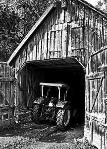stodola, traktor, traktory, poľnohospodárstvo, farma, Hay