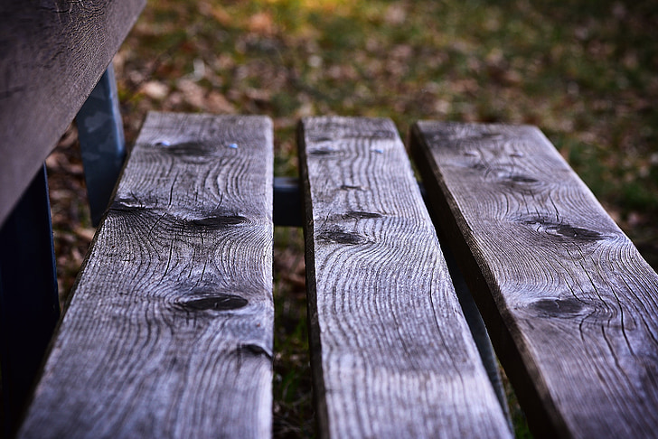 bank, wooden bench, bench, out, nature, wood, click
