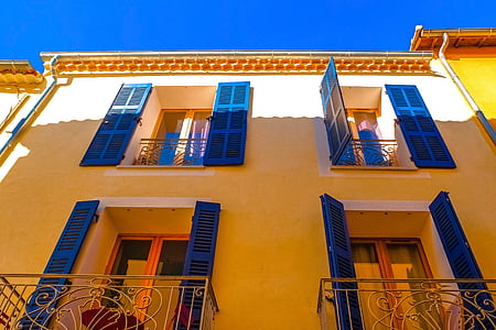 rumah, bangunan, fasad, arsitektur, Cassis, Provence, Prancis