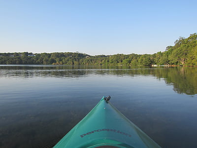 kayak, lake, water, kayaking, recreation, activity, nickerson state park