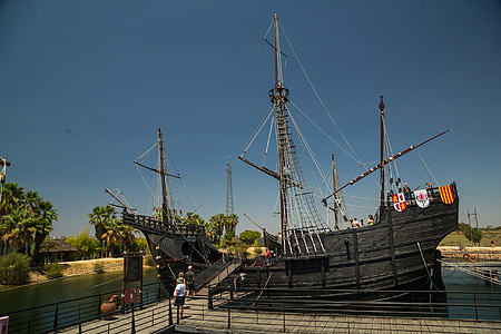 columbus, ship, spain, huelva, holiday, andalusia, places of interest