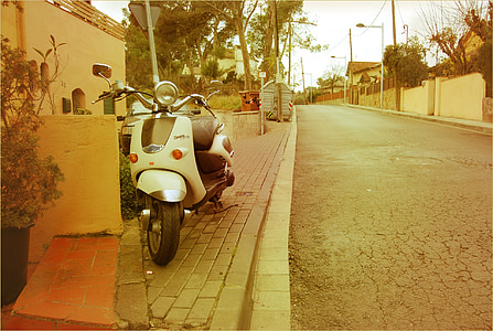 Barcelona, floresta là, tô, xe máy, xe tay ga, Street, xe gắn máy, xe