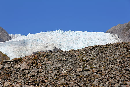 hielo, glaciar de, frío, a pie, piedra, aventura, escalada