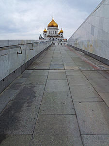 Moskou, Christus de Verlosser-Kathedraal, Kathedraal, weg, het platform, koepel, religie