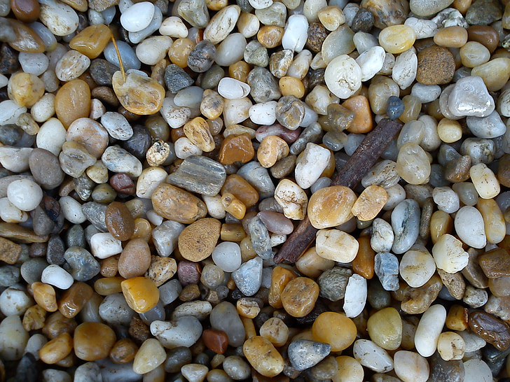 pedras, seixo, colorido, muitos, pequeno, padrão, plano de fundo