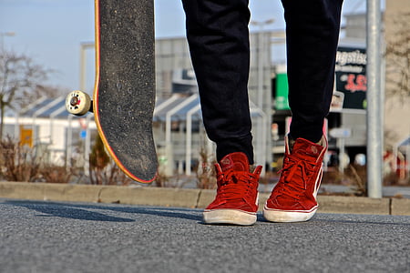 Chlapec, muž, Přejít, skateboard, styl, mladý muž, lidské