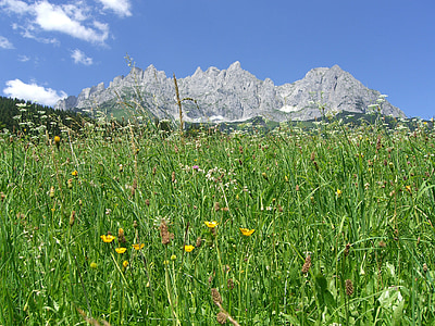 Wilder kaiser-Brixental, od strony gór, Tirol, Alpy