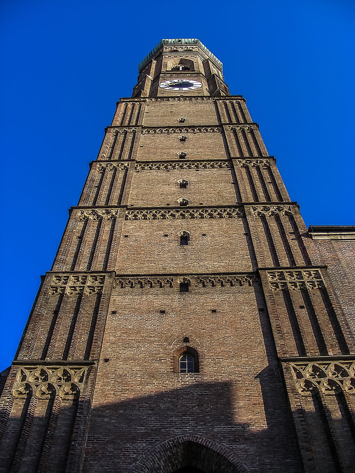 Frauenkirche, München, kirkko, Baijeri, osavaltion pääkaupunki, Towers, Maamerkki