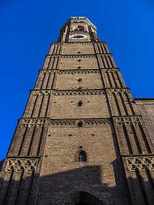 frauenkirche, munich, church, bavaria, state capital, towers, landmark