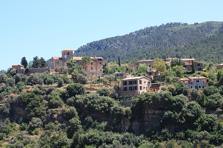 krajobraz, Deia, Mallorca, tramuntana na Majorce