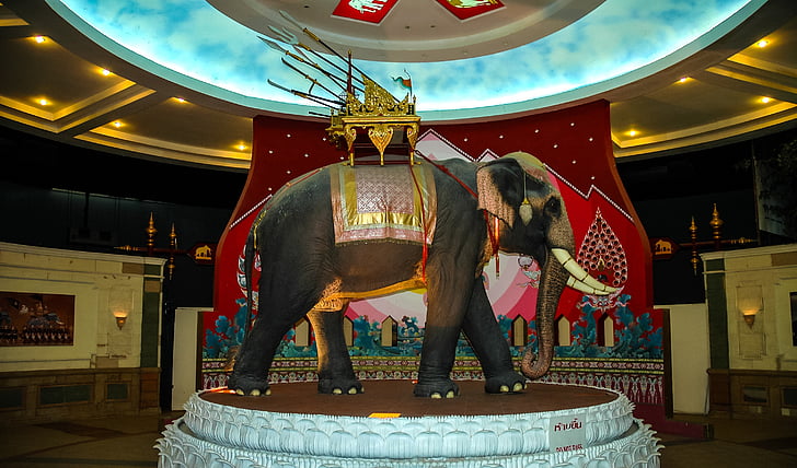 statula, dramblys, dramblys muziejus, Tailandas