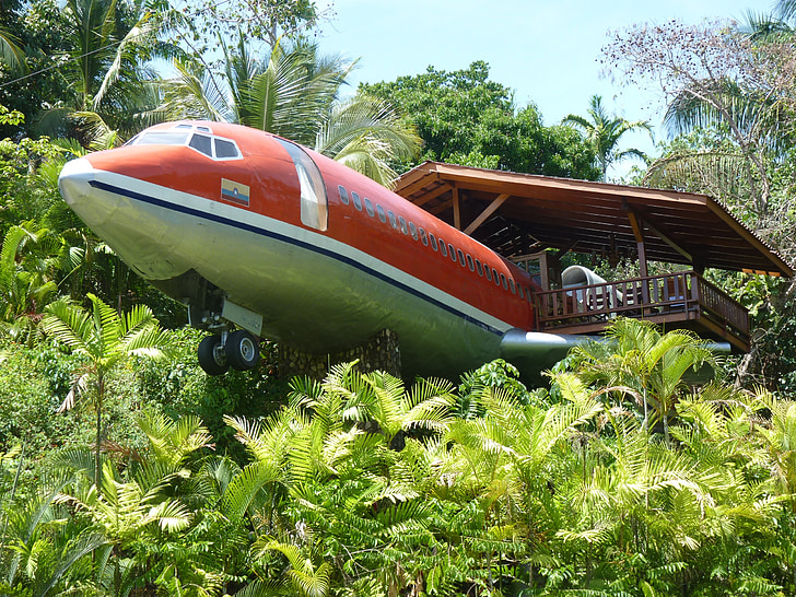 avião, Hotel, selva, Costa Rica, manuel antonio