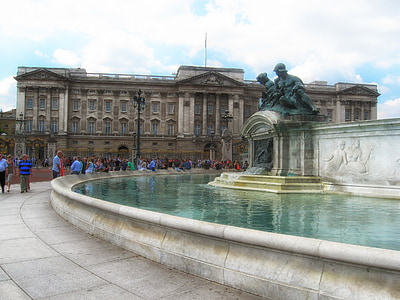 浴缸, 水, 建设, 白金汉宫, 宫, 伦敦, 建筑