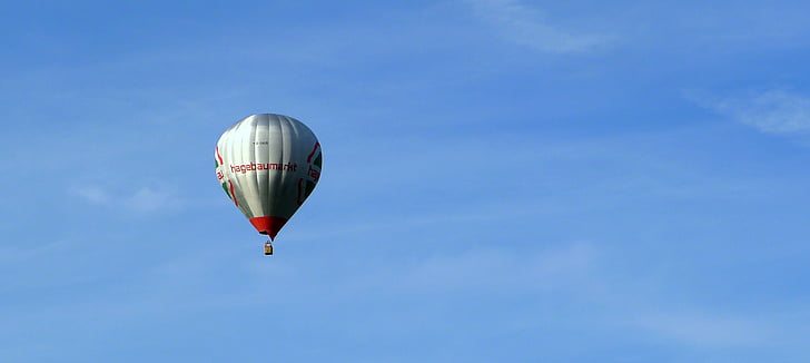 teplovzdušný balón, aerostat, hagebau, lietajúci balón, Reklama teplovzdušný balón, horúcim vzduchom, balón
