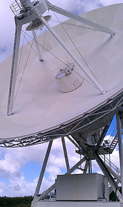 prato, antena, por satélite, comunicação, tecnologia