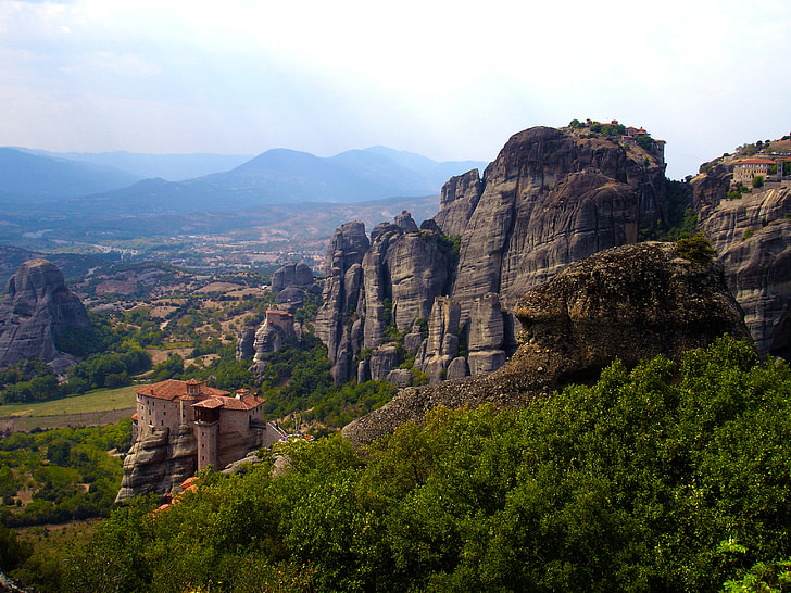 Meteora, Kreikka, luostari, Olympus, linnoitus, Kalambaka, Rock