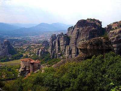 Meteora, Görögország, kolostor, Olympus, erőd, Kalambaka, rock