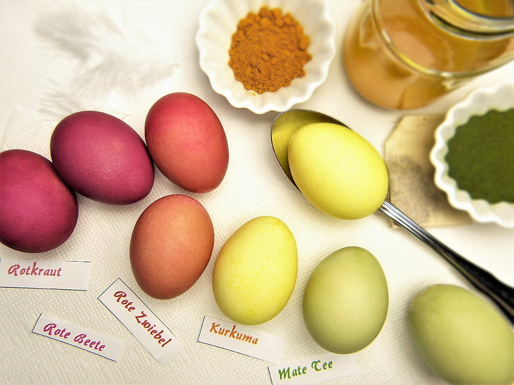 muna, pääsiäismunia, väri, luonnon värit, Pääsiäinen, Pääsiäismuna, Hyvää pääsiäistä