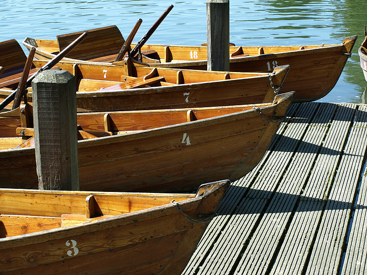 дървени лодки, дървен материал, обувка, уеб, кормилото, гребло