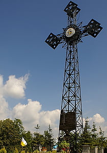 cross, the design of the, replica, giewont, church palotynów, metal, buried