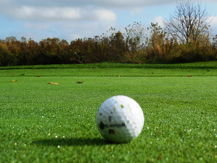 Golf, vert, gazon de golf, terrain de golf, herbe, sport, Ball