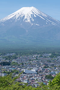 планински, планината, пейзаж, Японски, природата, сцена, вулкан