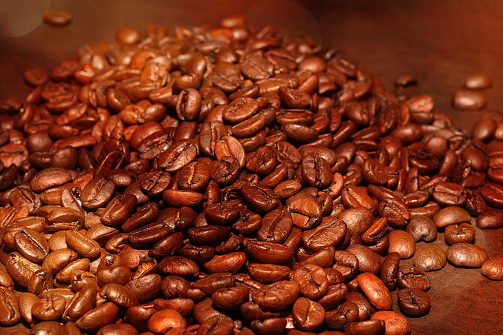 kávové zrná, pečené, stimulant, Kofeín, kaviareň, aróma, káva