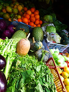 Malezja, warzywa, azjatycki, rynku