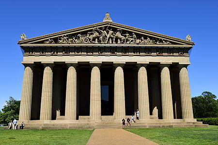 Parthenon, Centennial park, Nashville, Tennessee, vēsturisko, dublikātu, parks