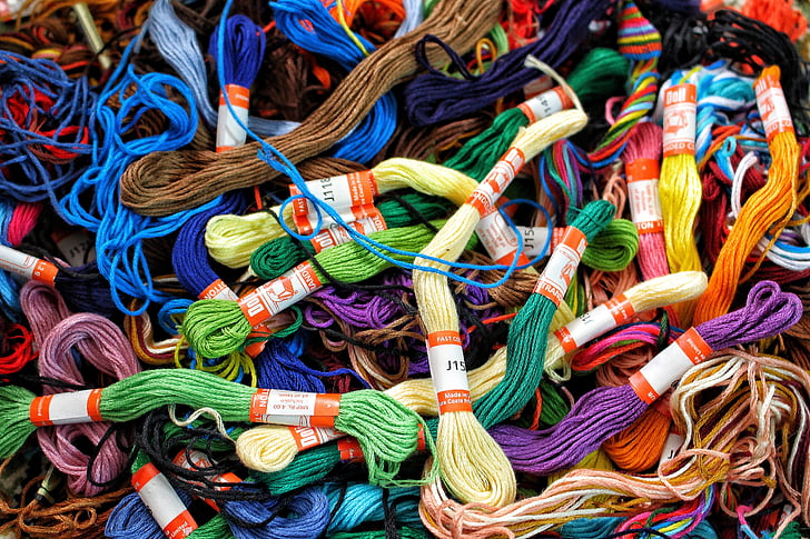 katoen, wol, textiel, Kleur, kleurrijke