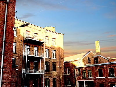 Архитектура, werrens Хансен, Текстильная фабрика, Аахен, фасад, внешний вид здания, Дом