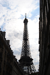 rejse, Eiffel, Tower, Paris, fransk, turisme, arkitektur