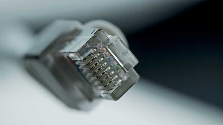 RJ45, Ethernet, Internet, fiche, connecteur, réseau, connexion