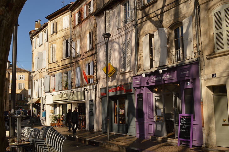 Avignon, Frankrike, arkitektur, Street, platser, historiska