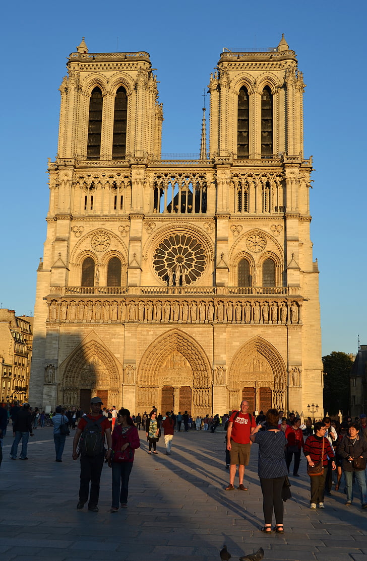 Catedral, Notre-dam, Francia, París, Monumento