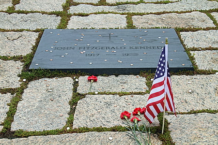 Kennedy, temető, Arlington nemzeti temetőben, Washington, emlékmű, fejfa, Landmark