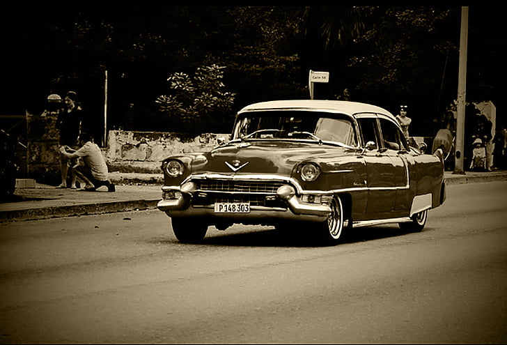 Авто, Oldtimer, класически, Куба