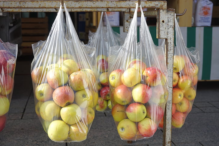 apple, apple sales, market, fruit, vitamins, frisch, healthy