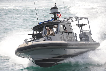 Antwort-Boot, Geschwindigkeit, Marine, Crew, Wasser, schnell, Rettung