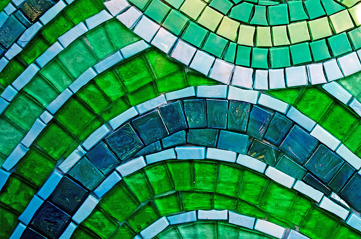 Grün, Hintergrund, Tapete, Makro, Platz, Quadrate, Mosaik