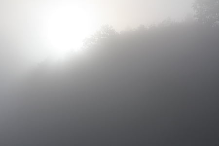 ομίχλη, Ήλιος το πρωί, πέπλο, ομίχλη