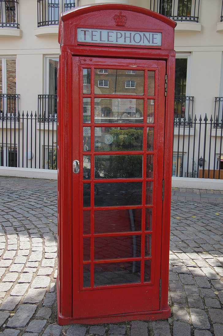 Telefonní budka, telefon, červená, Londýn, telefonní house