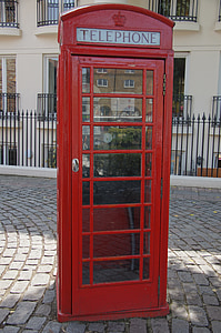 电话亭, 电话, 红色, 伦敦, 电话的房子
