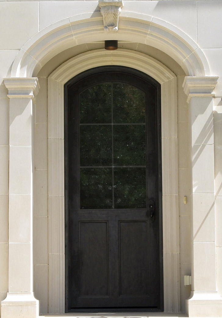 вратата, затворен, портал, вратата, вход, дървен материал, камък